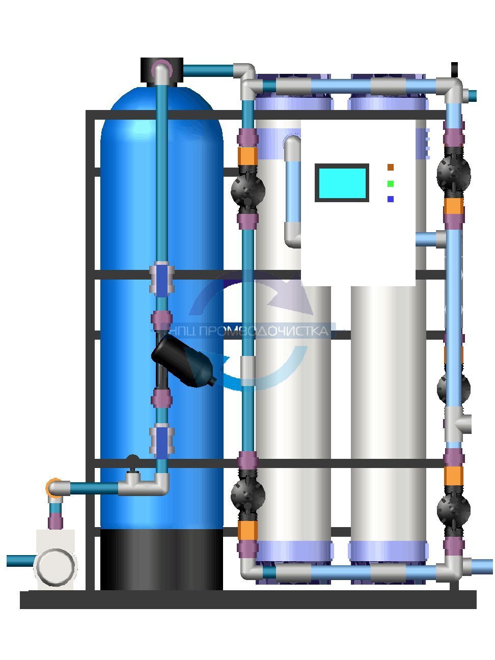 Установка ультрафильтрации ПРОМВОДОЧИСТКА ПВО-UF-10 Опреснители
